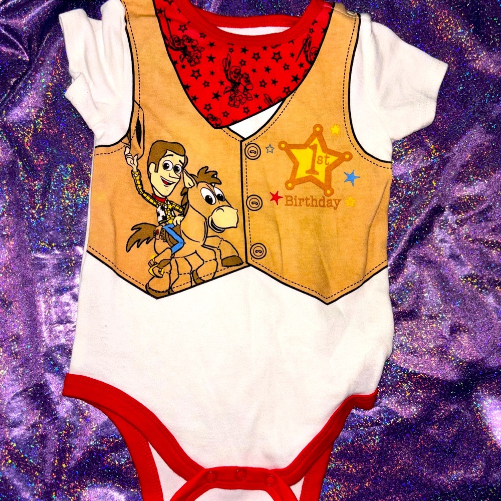 Toy Story 1st Birthday Onesie